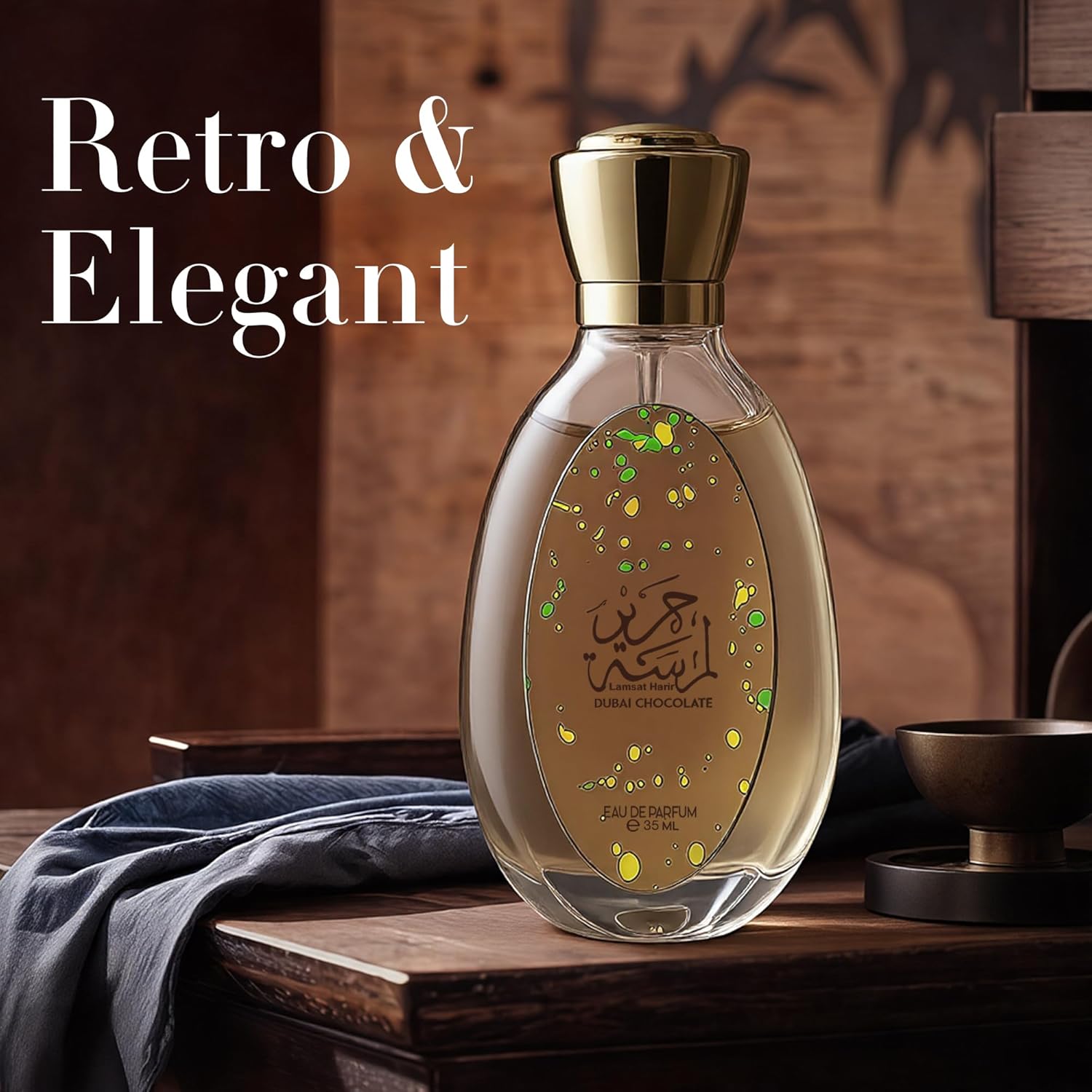 Dubai Chocolate Unisex Perfume Gourmand Scent with Pistachio, Caramel, Long Lasting Arabian Fragrance, Luxurious Unisex Scent for Women & Men Daily Use Cologne (Chocolate 35ml) - Image 3