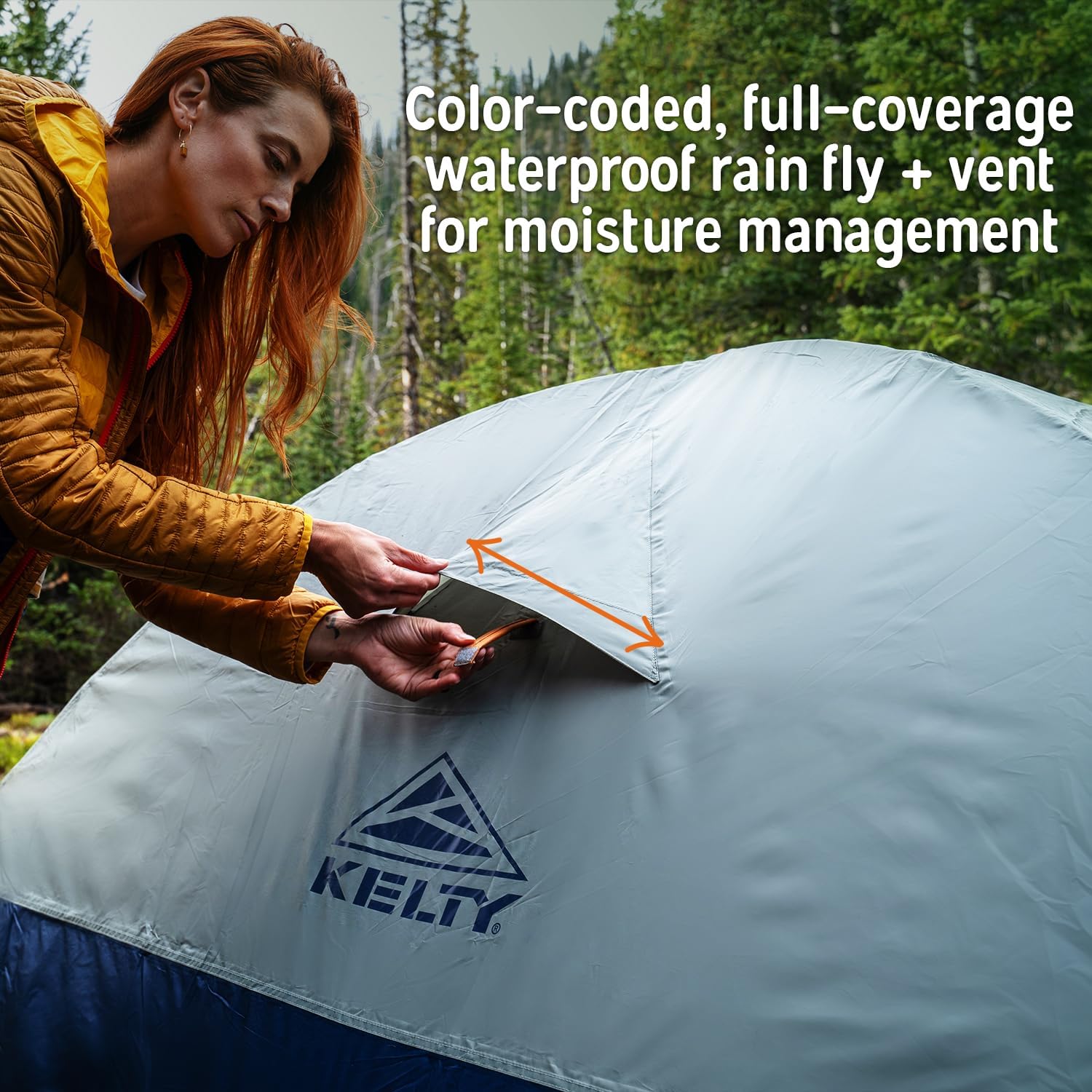 Kelty Late Start Backpacking Tent – Lightweight Two Man Camping Tent Shelter with Quickcorners, Aluminum Poles, Waterproof Poly Fly, Updated for 2024 | Camping Tent Shelter, Quickcorners, Aluminum Poles, Waterproof Poly Fly, Updated for 2024 - Image 9