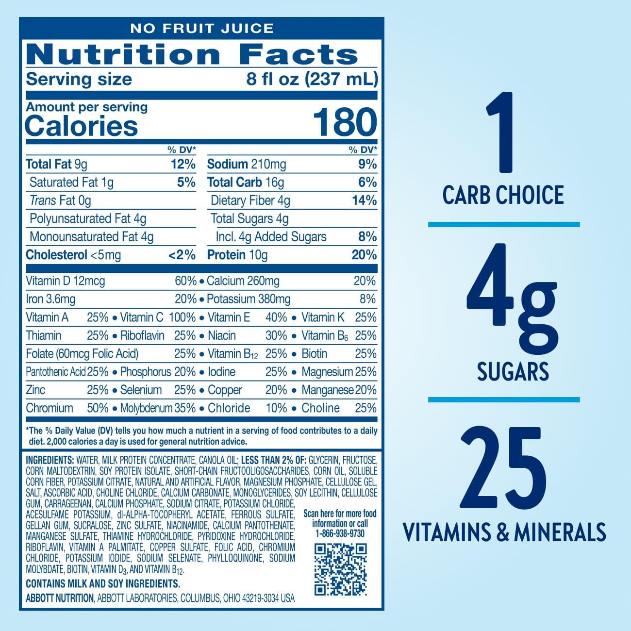 Glucerna Original Diabetes Care Shake, Creamy Strawberry, Diabetic Meal Replacement to Support Blood Sugar Management, 10g Protein, 180 Calories, Ready to Drink, 8-fl-oz Bottle, 24 Pack - Image 6