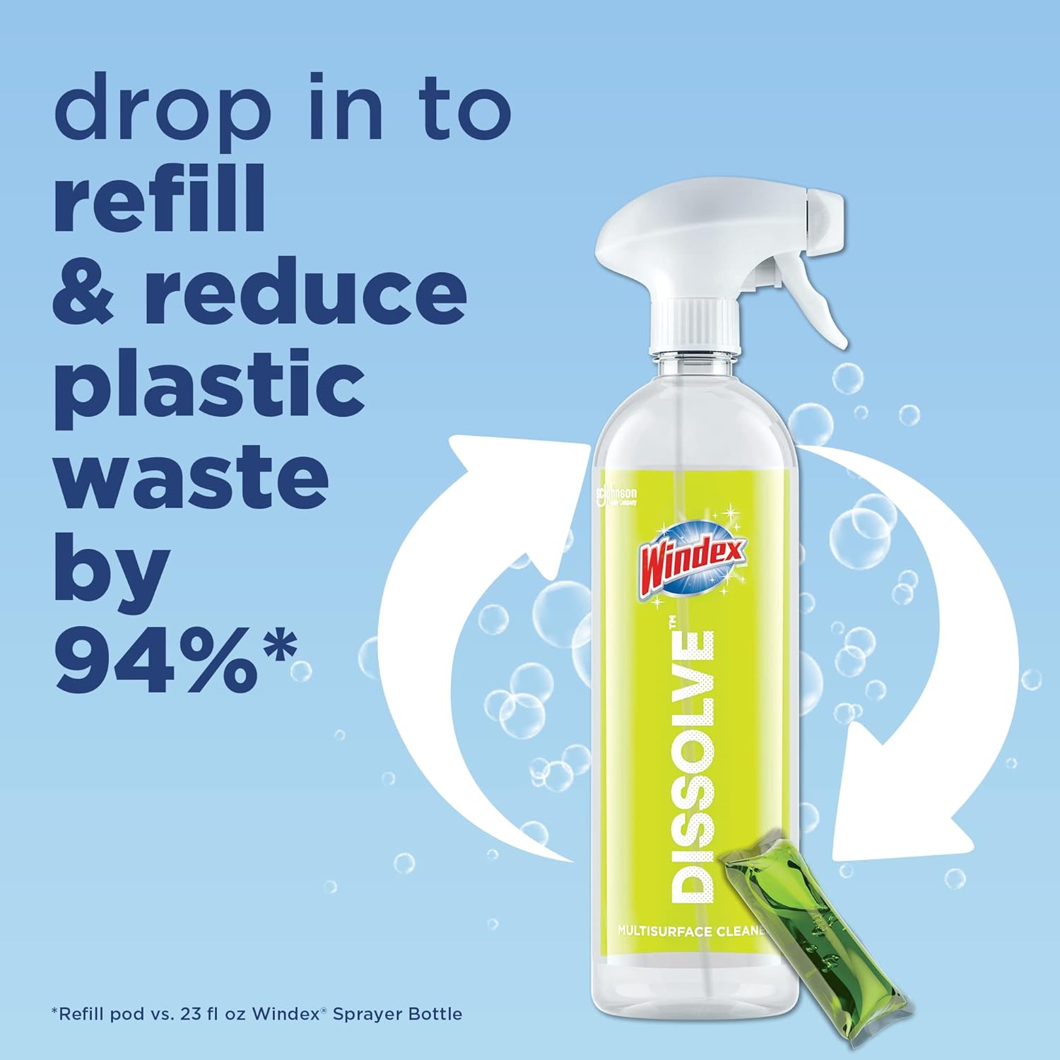 Windex Dissolve Concentrated Pods, Multisurface Cleaner, 3 Concentrated Dissolvable Refill Pods - Image 4