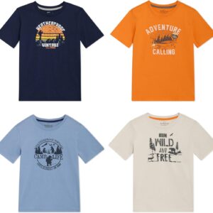 Weatherproof Vintage Boys’ 4 Pack Variety Super Soft Stretchable Tee Short Sleeve Graphic T-Shirt