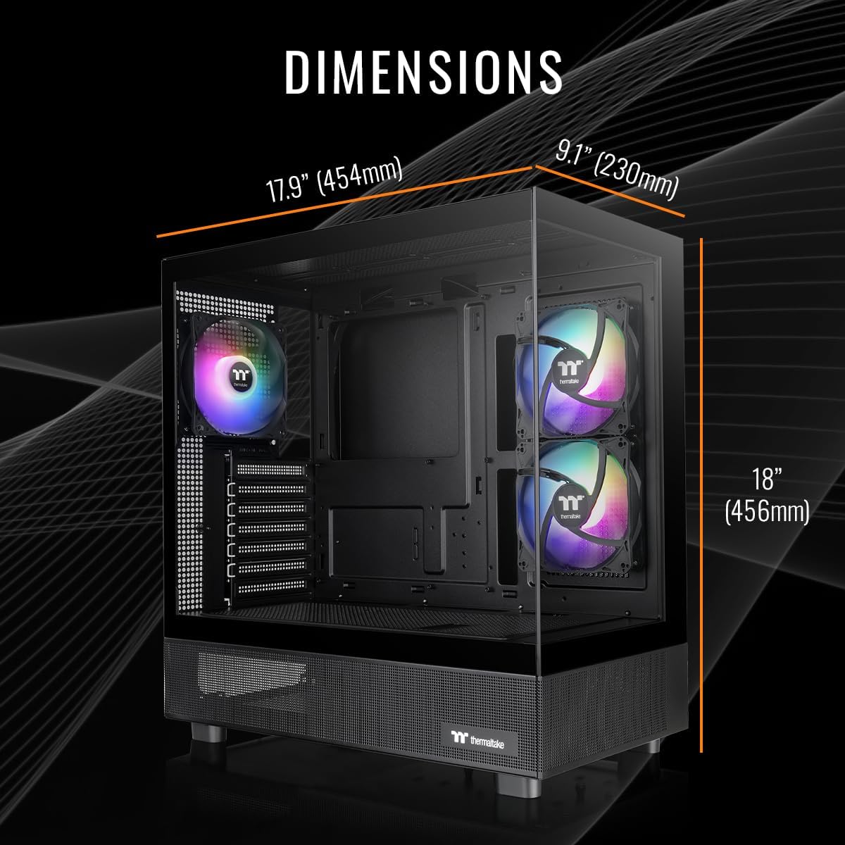 Thermaltake LCGS View 9897X-270 Gaming Desktop (AMD Ryzen™ 7 9800X3D, 32GB 6400MT/s DDR5 RGB Memory, AMD Radeon™ RX 9070 XT, 2TB NVMe M.2, WiFi, Windows 11) V27B-B850-97X-LCS - Image 4