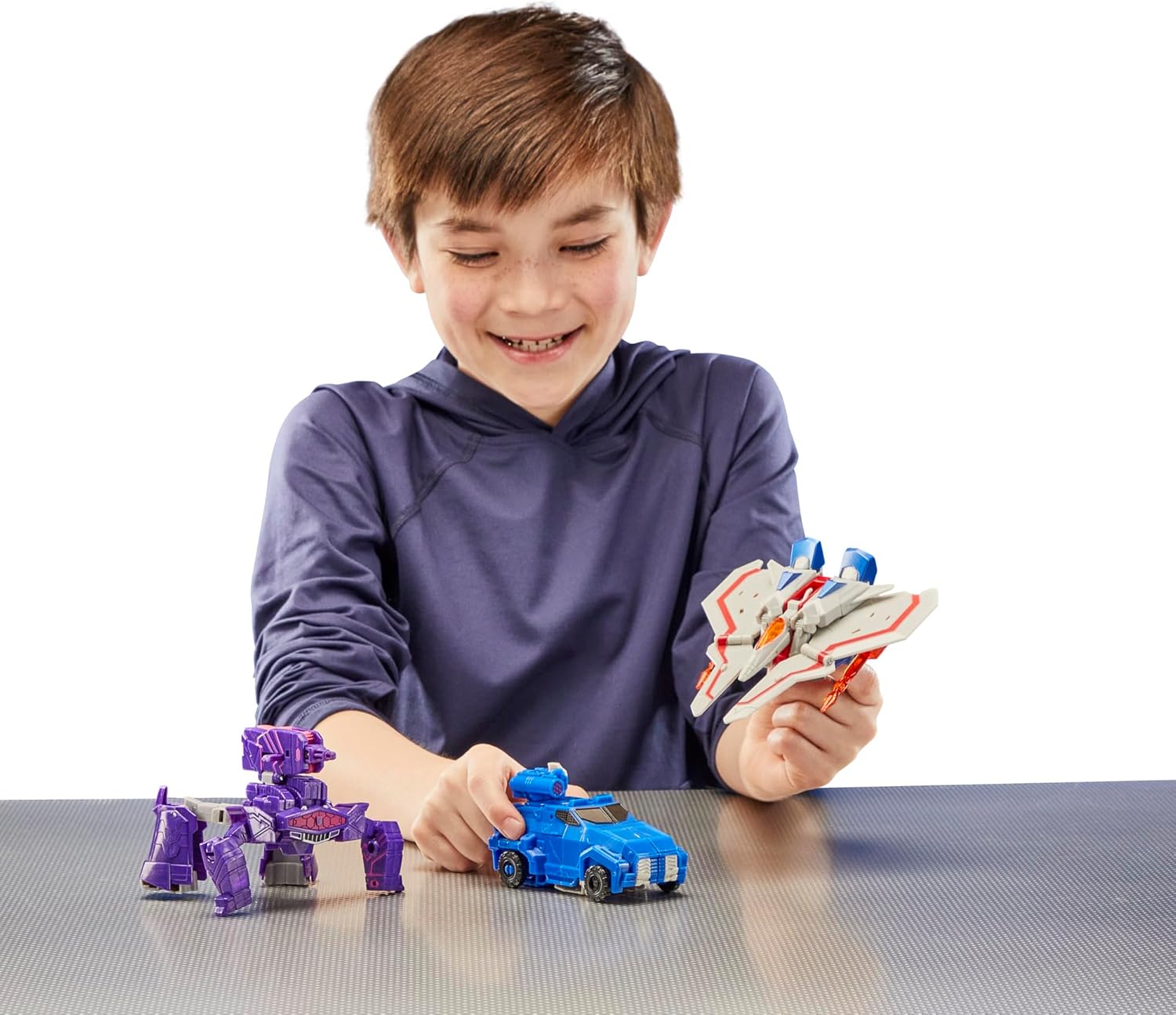 Transformers Decepticon Commander 3-Pack of 5-Inch Robot Action Figures for Boys and Girls, Starscream, Shockwave & Soundwave, Interactive Toys for Kids Ages 6 and Up (Amazon Exclusive) - Image 5