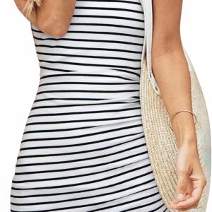 BTFBM Women Summer Dresses 2026 Sleeveless Tank Ruched Bodycon Sundresses for Women Party Beach Mini Casual Spring Dress