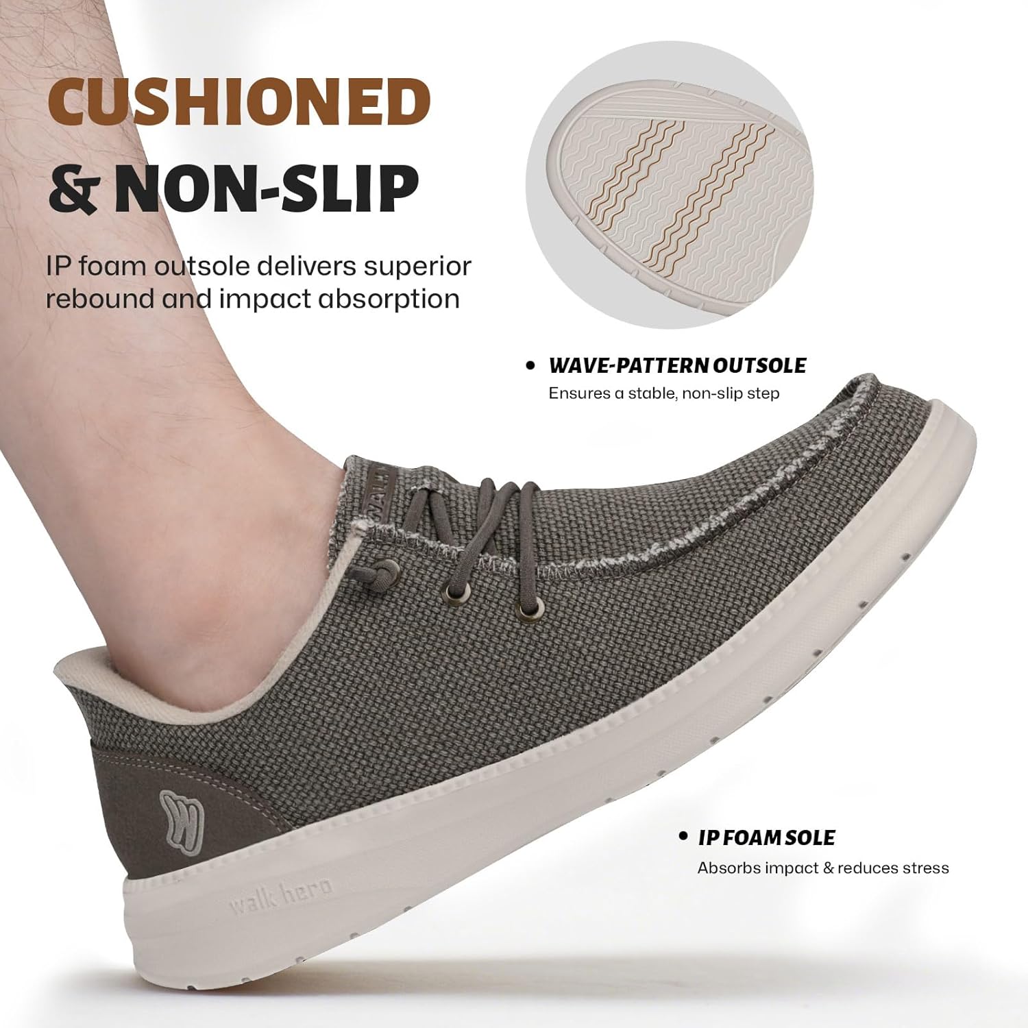 Slip On Shoes for Men with Arch Support, Lightweight Mens Slip On Shoes, Breathable Mens Casual Shoes, Orthopedic Mens Loafers with Non Slip Sole - Image 5