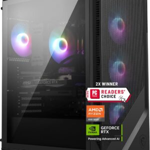 msi Codex Z2 Gaming Desktop: AMD R7-8700F, GeForce RTX 5070, 32GB DDR5, 2TB m.2 NVMe SSD, USB Type-C, VR-Ready, Windows 11 Home : A8NVP-436US