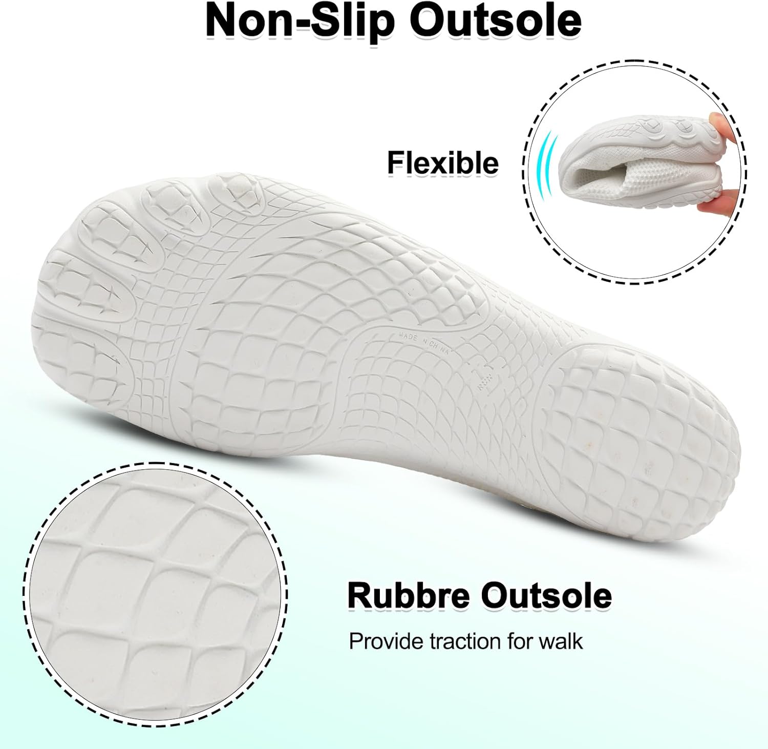 LeIsfIt Women's Barefoot Shoes Slip-On Sneakers Wide Toe Box Minimalist Shoes for Walking Hiking Trail Running - Image 6