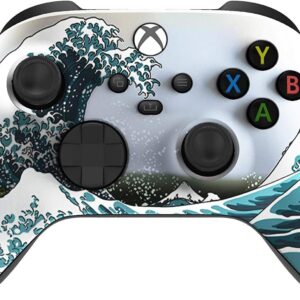 Custom Controllerzz Wireless Controller for Microsoft Xbox Series X/S & Xbox One – Custom Soft Touch Feel – Custom Xbox Series X/S Controller (X/S Waves)