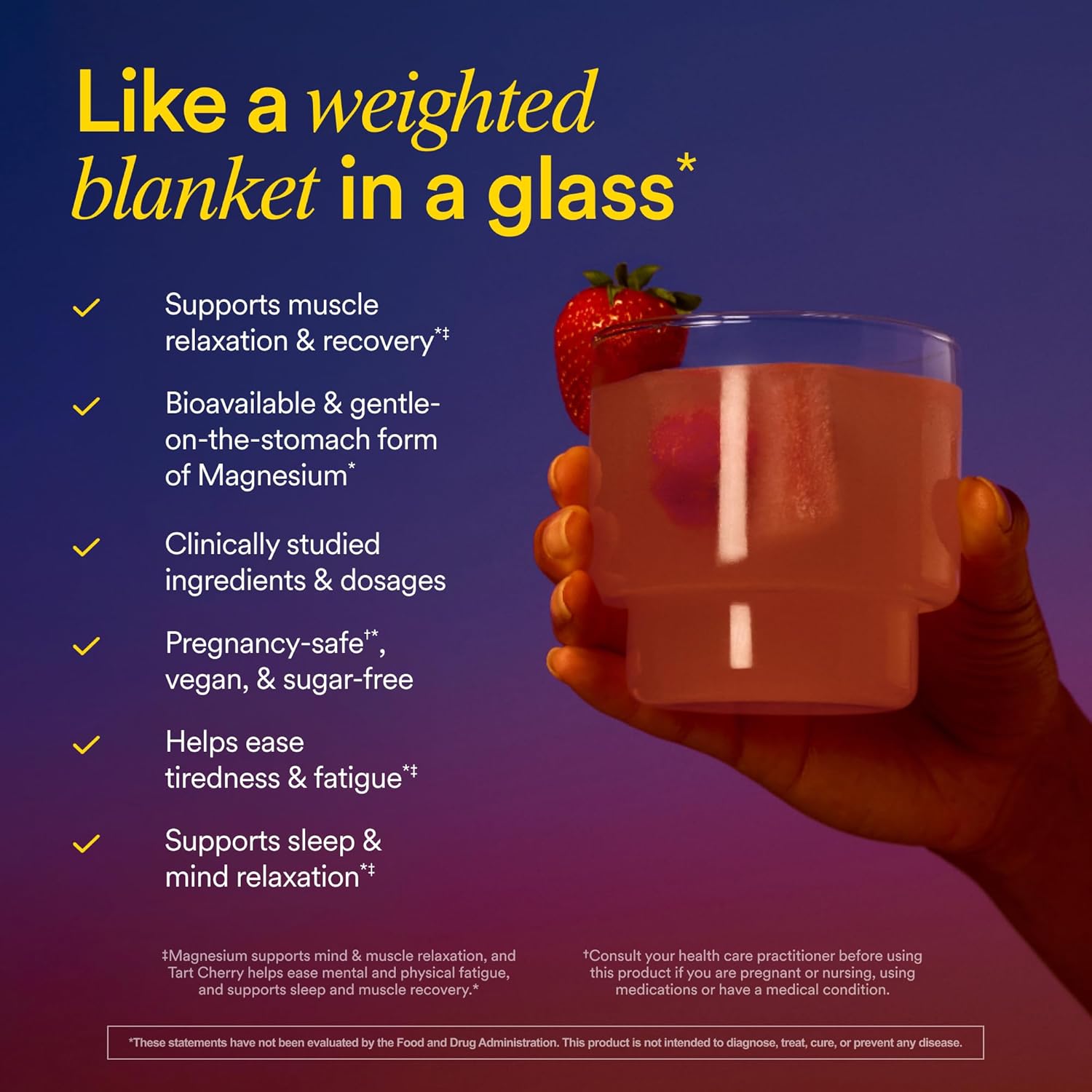 Ritual Magnesium+ Drink Mix Supplement | 2-in-1 Science-Backed Tart Cherry & Gentle on Stomach Magnesium Bisglycinate | Formulated for Mind & Muscle Relaxation | Supports Sleep & Calm | 30 Servings - Image 6