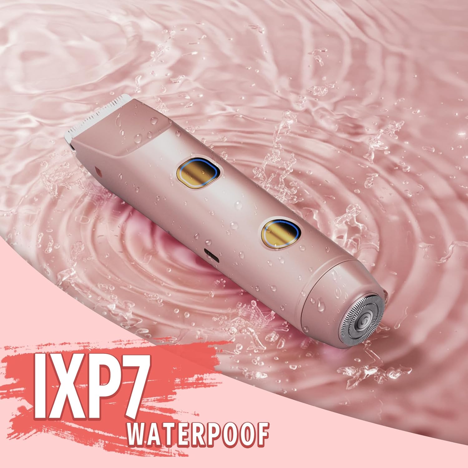 Bikini Trimmer for Women, 2 in 1 Electric Shaver for Women, Rechargeable Electric Razor Body Hair Trimmer Wet & Dry Use - Image 5