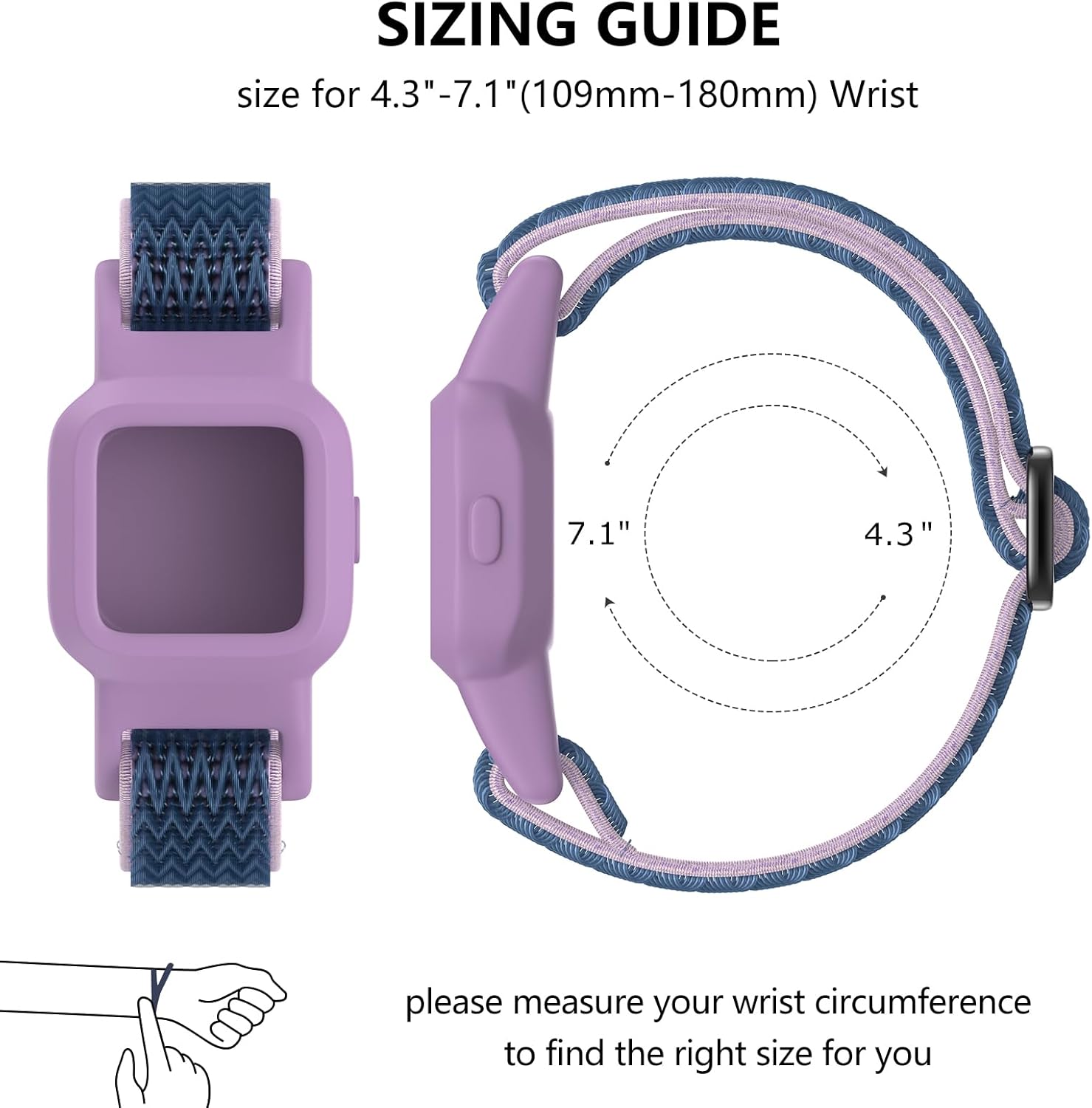 Vanet 3 Pack Compatible with Garmin Vivofit Jr 3 Bands for Kids, Soft Nylon Straps Silicone Sport Breathable Bands Adjustable Replacement Wristbands - Image 3