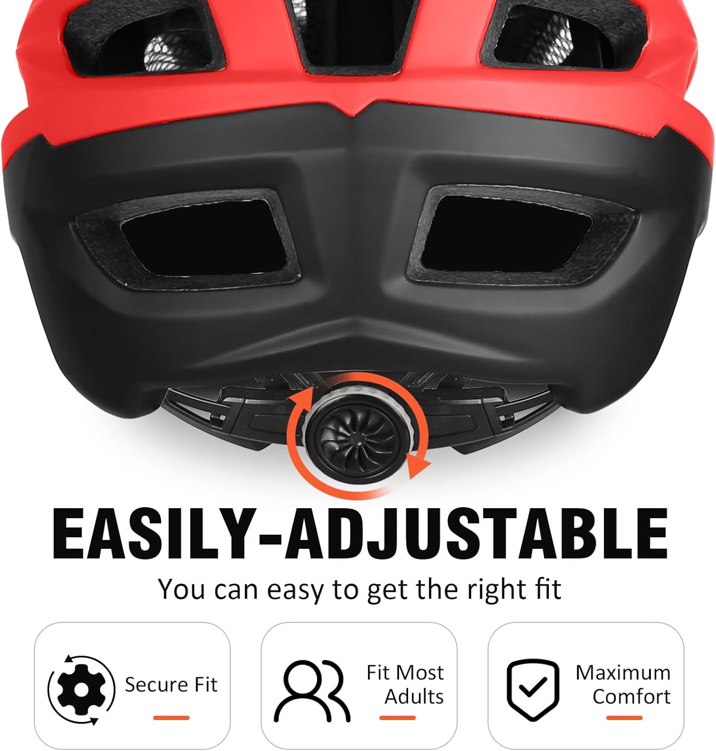 Mountain Bike Helmet,Adult Cycling Helmet with Camera Mount and Detachable Visor for Men Women Youth,Suggested Fit 55-61 Cm - Image 7