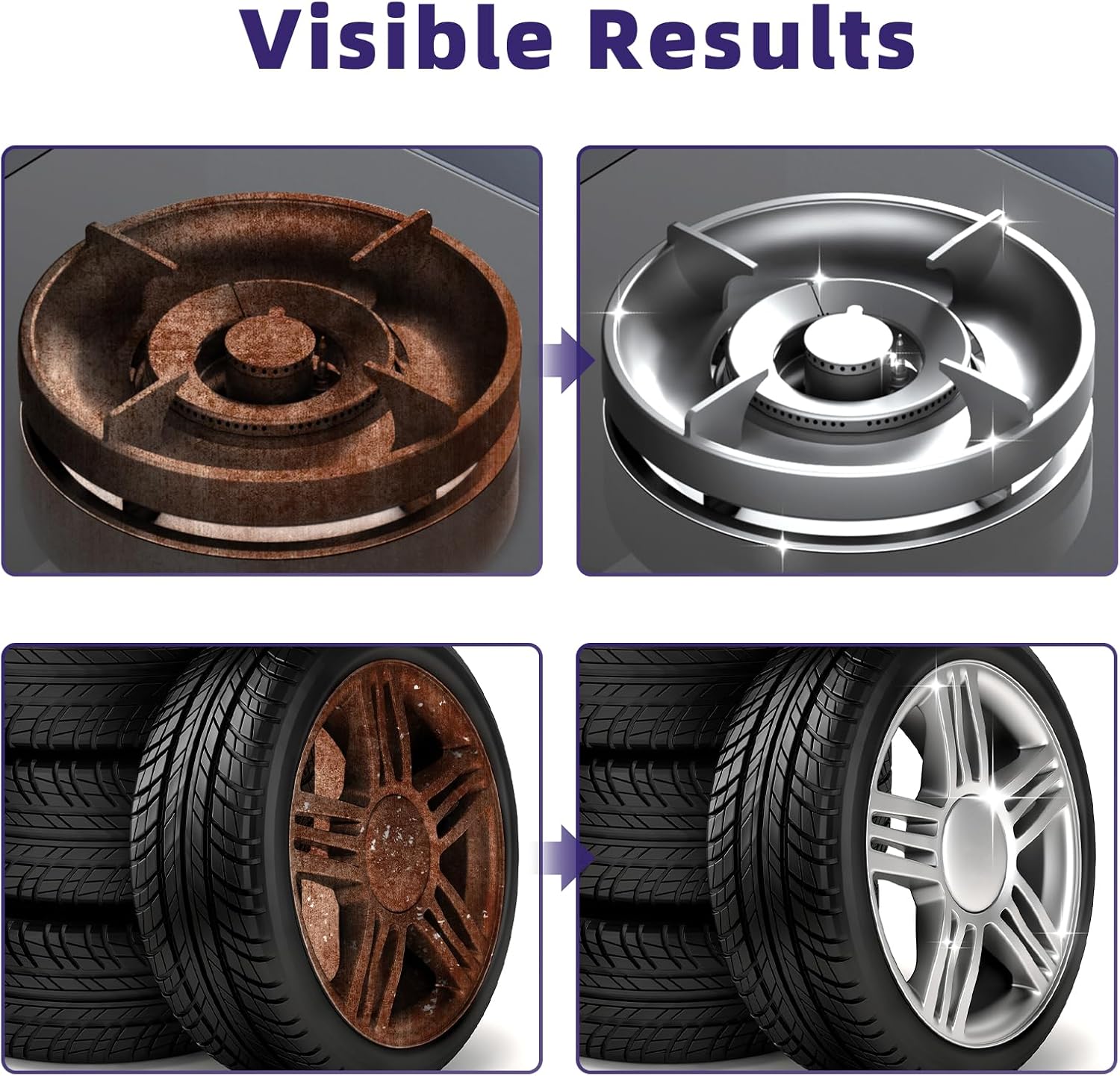 Jocecury 500ML Stainless Steel Rust Remover, Multi-Purpose Foam Cleaner, Dissolves Rust Particles, Stainless Steel Appliance Cleaner,Food-safe Formula,Metal Cleaner - Image 3