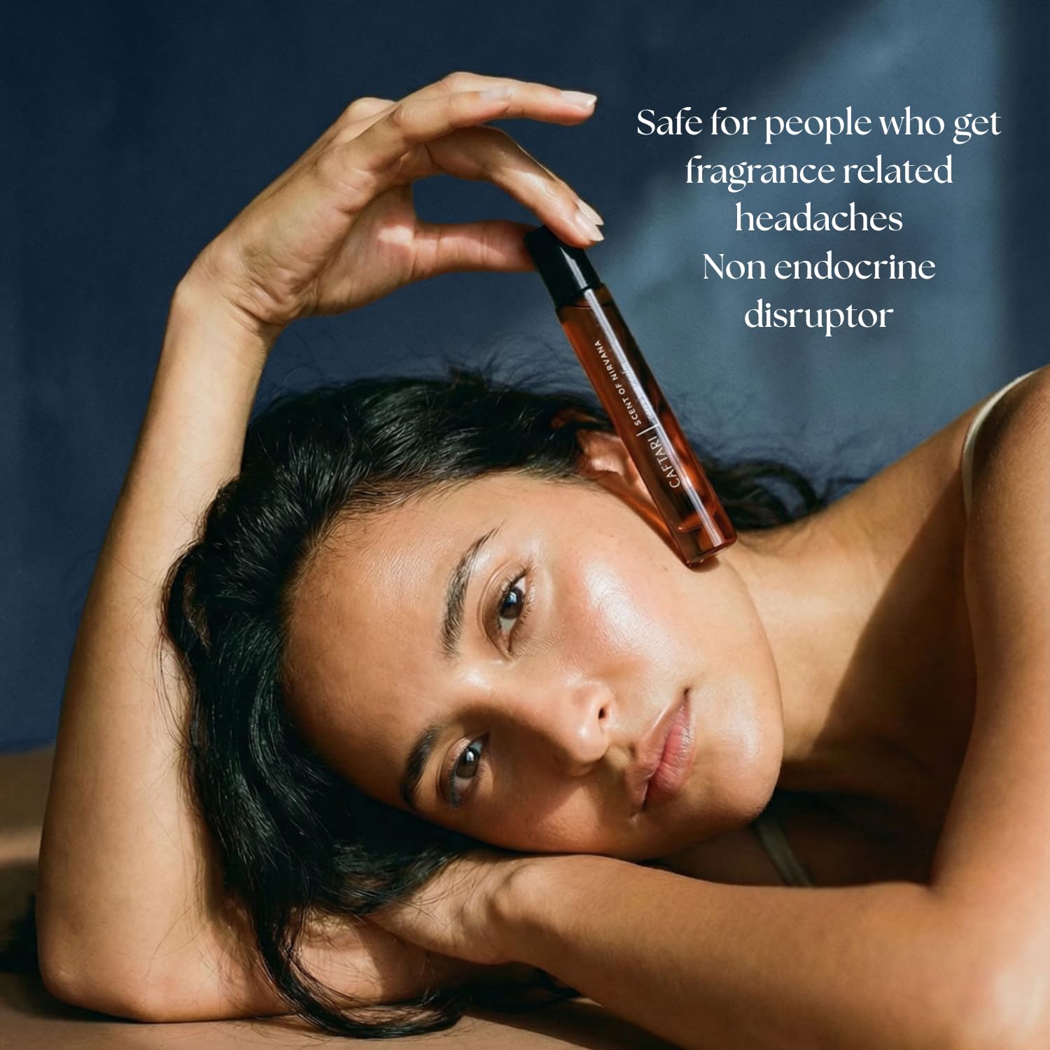 Caftari Luxury Perfume Oil Rollerball | Oudh, Cedarwood & Patchouli | Long Lasting, Travel Size | Clean Jojoba Oil | Stress Relief, Unisex Wellness Fragrance | Scent of Nirvana | 10 ml - Image 4