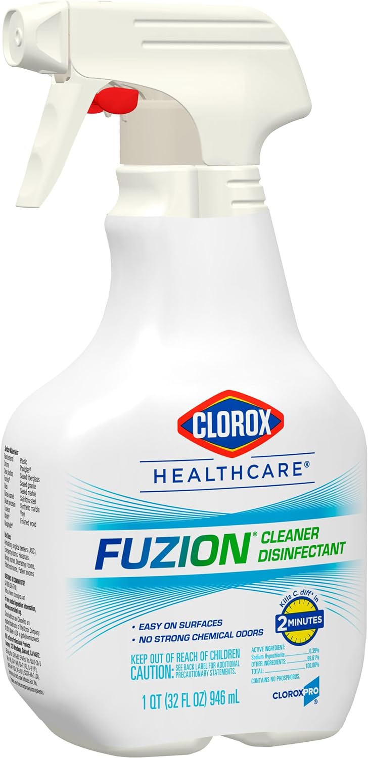 Clorox Healthcare Fuzion Cleaner Disinfectant Spray, 32 Fluid Ounces, Pack of 9 (Package May Vary) - Image 9