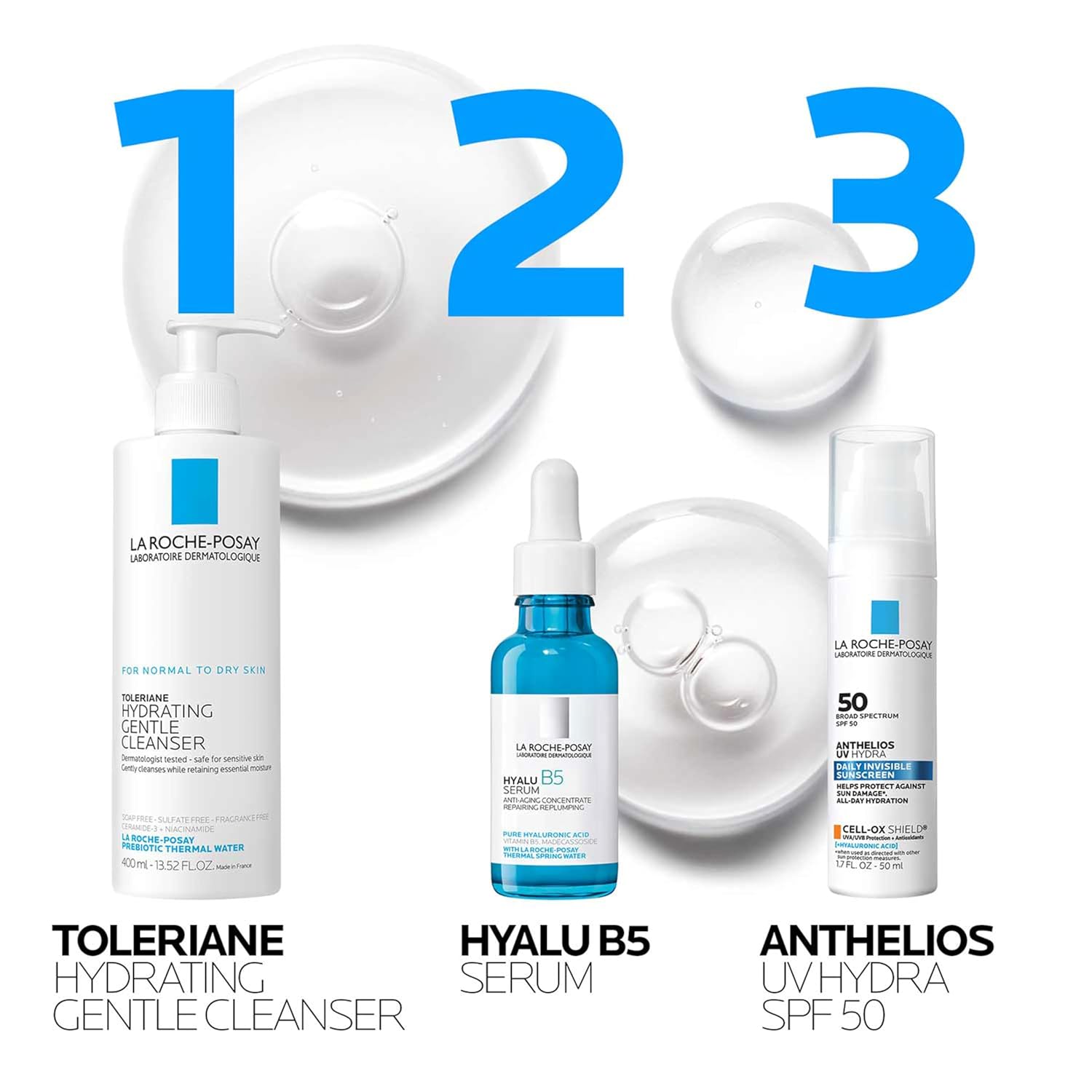 La Roche-Posay Hyalu B5 Pure Hyaluronic Acid Serum for Face, Vitamin B5 + Hyaluronic Acid + Madecassoside, Hydrating Serum Visibly Plumps Skin, Sensitive Skin Safe, Anti Aging, Oil-Free - Image 7