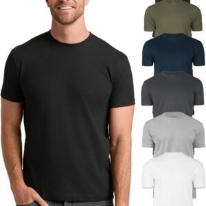 True Classic Mens T-Shirts – Short Sleeve Crew Neck T Shirts for Man, Cotton Blend Plain Novelty Men’s T-Shirts