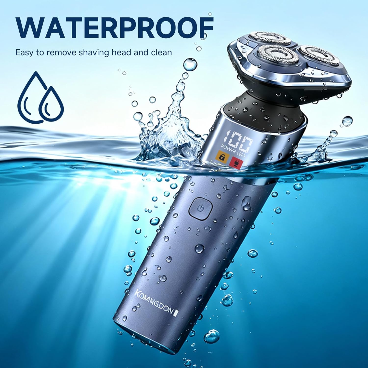 3 in 1 Electric Razor for Men,Cordless Electric Shaver,Men's Grooming kit for Beard,sideburn,Body Hair,Nose and Ear Hair,face,Waterproof,USB-C Charging,Men's Gift - Image 6