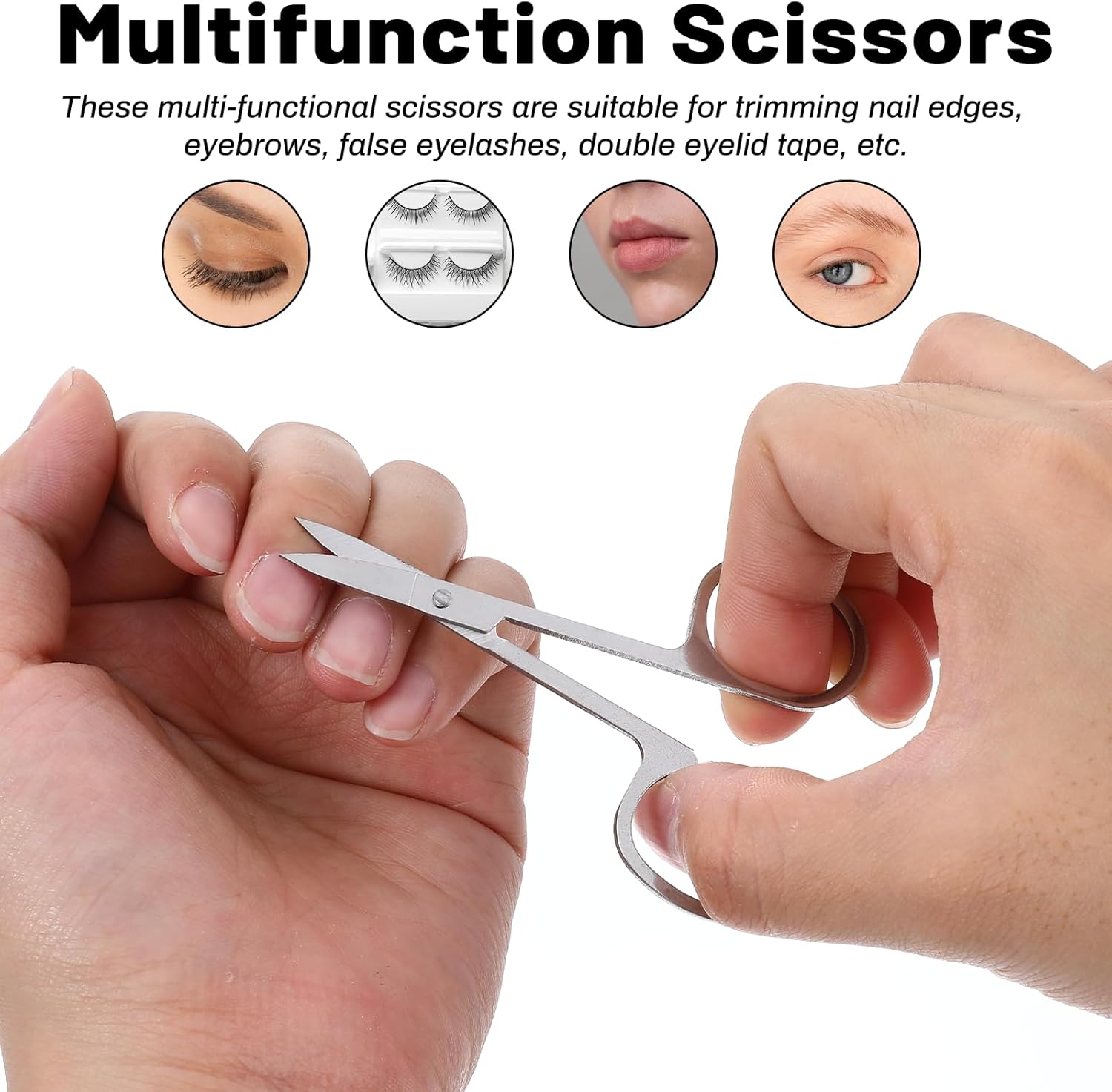 7 Pcs Travel Manicure Set Nail Clipper Set Gifts for Men & Women Fingernail Grooming Kit, Travel Clipper Kit with Nail Care Tools Beauty Scissors Tweezers PU Black Leather Pouch - Image 5