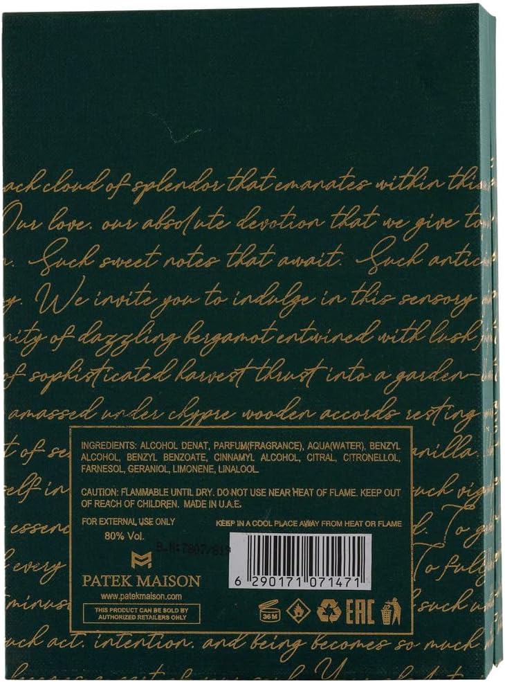 Patek Maison Merakai Passion 3.4 oz Eau De Parfum Spray, Unisex - Image 3