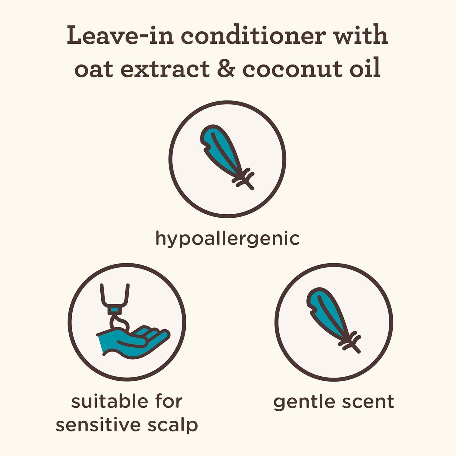 Aveeno Kids Coily Hair Leave-In Conditioner, Toddler Leave-In Conditioner for Sensitive Scalps Gently Detangles & Moisturizes Leaving Natural Curls & Coils Smooth, Hypoallergenic, 8 fl. oz - Image 3