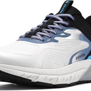 FitVille Comfortable Extra Wide Walking Shoes for Men Lightweight Mens Walking Shoes Wide Width Non Slip Cushioned