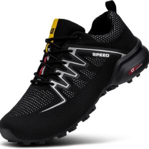 Men’s Trail Running Shoes Non-Slip Lightweight Walking Hiking Shoes Men Fashion Breathable Outdoor