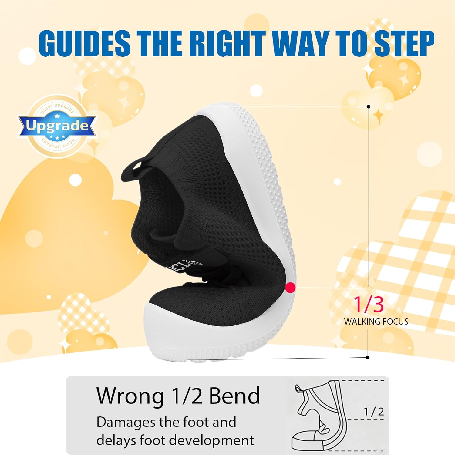 Toddler Shoes Baby Boys Girls Breathable Walking Sneakers Lightweight Kids Tennis Shoes with Hook and Loop-1160 - Image 2