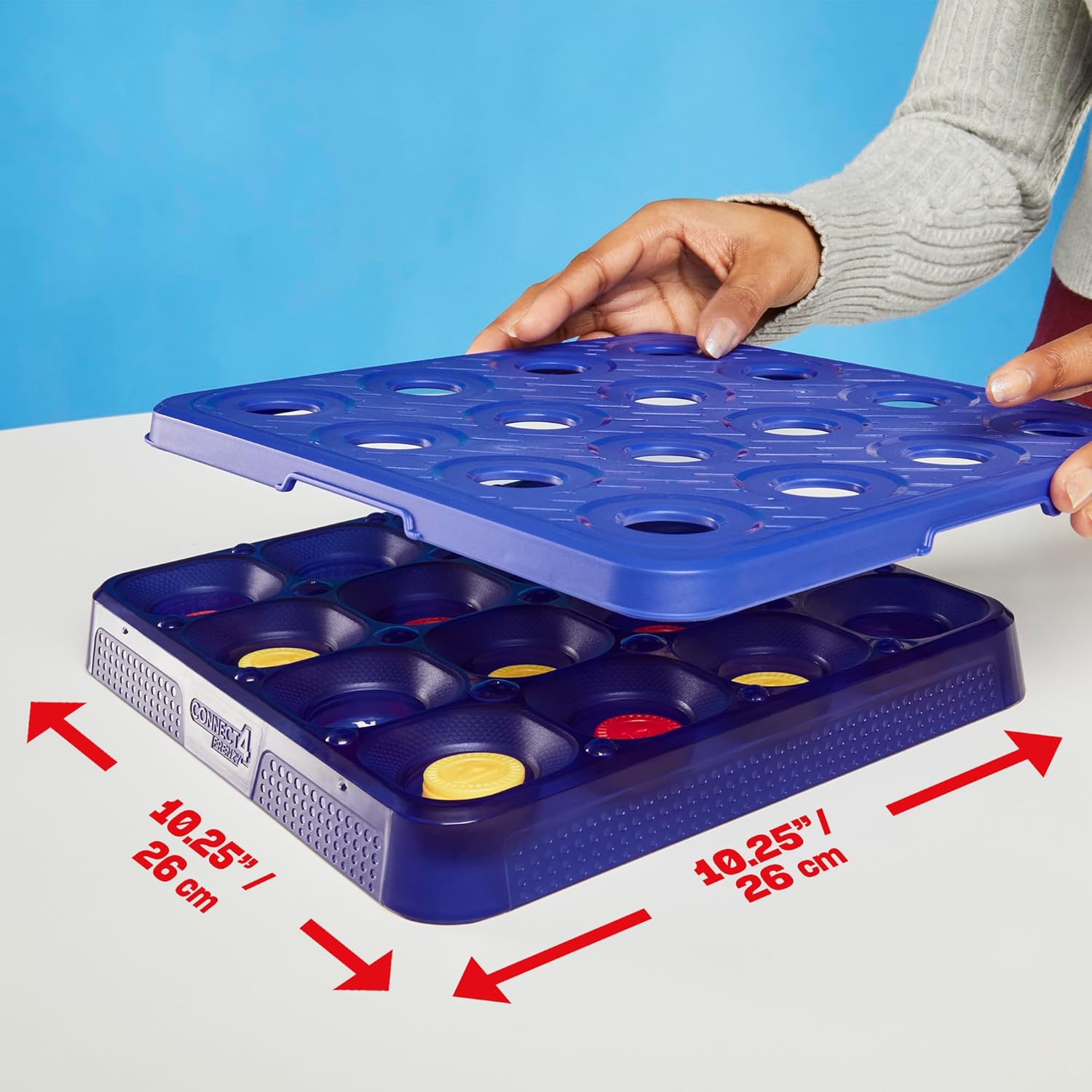 Connect 4 Frenzy Game | Bounce Discs 4 The Win | Family Party Games for Kids, Teens, and Adults | Ages 8+ | 2 to 6 Players | 10 Mins. | Portable Games - Image 7