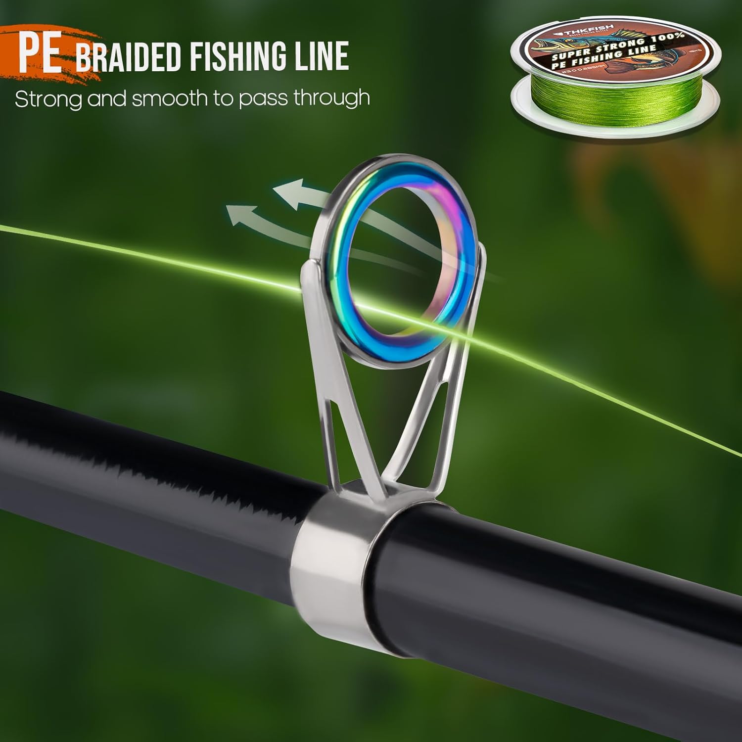 THKFISH Fishing Rod and Reel Combo with Backpack, Telescoping Fishing Pole Spinning Reel Kit with Fishing Lures, Pliers and Fish Lip Gripper for Adults - Image 6