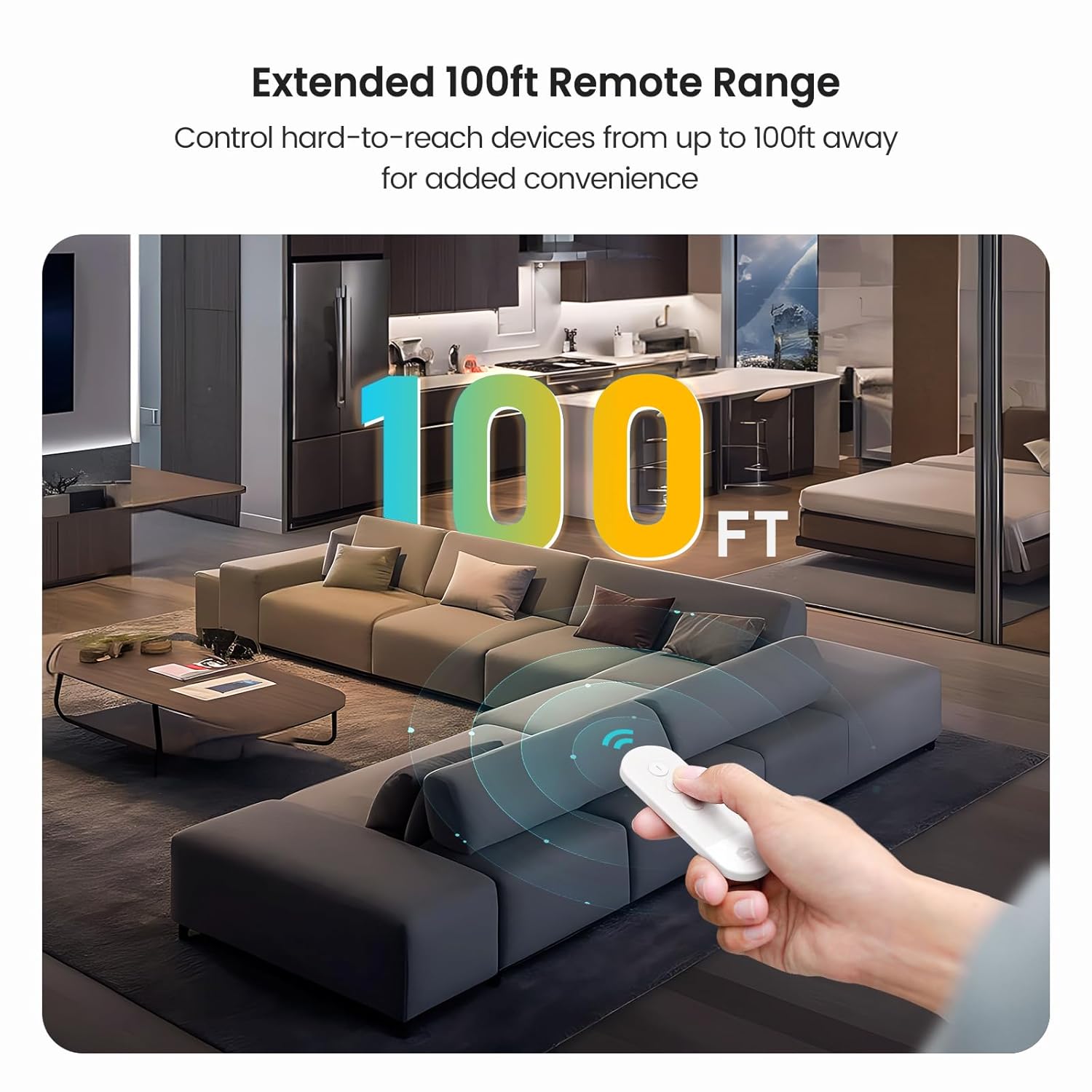 TREATLIFE 3Pack Mini Remote Control Outlet Plug with Magnetic Remote, 15A/1800W Wireless Light Switch for Lamps, Fans, Household Appliances, No Hub Required, 2 Years Warranty - Image 5