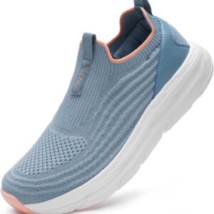 STQ Slip on Walking Shoes Womens Comfortable Tennis Breathable Athletic Gym Workout Slip on Sneakers for Plantar Fasciitis