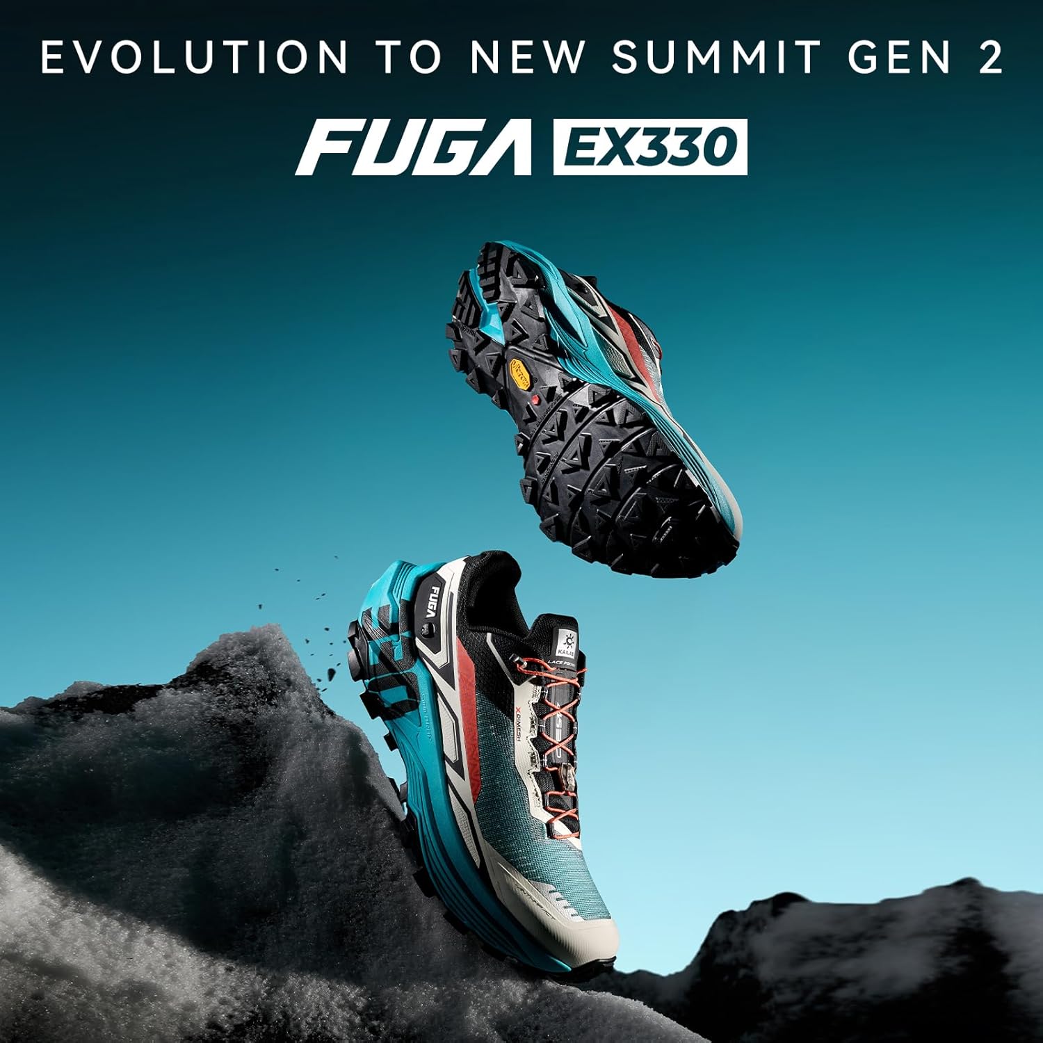 KAILAS Men's FUGA EX 330 Trail Running Shoes Slip Resistant Breathable Lightweight Jogging Hiking Sneakers - Image 2