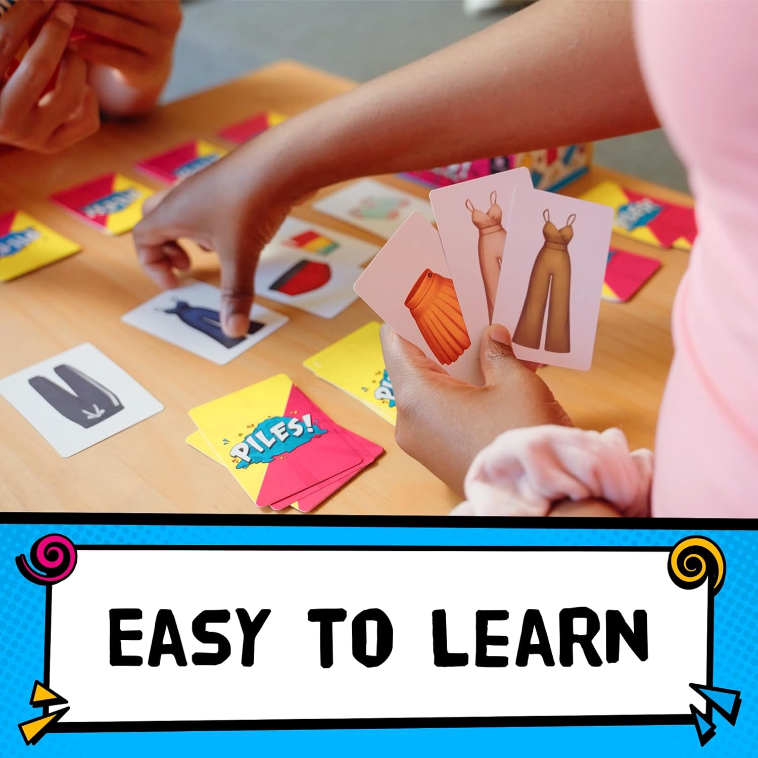 Piles – Card Games – Family Games – for Kids 8 and Up – for Adults – Family Game Night – Travel & Memory Game – Party Games – 10 Mins - Image 3