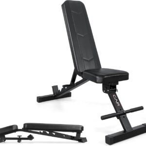 CAP Barbell Adjustable Training Utility Weight Bench | Foldable Multi-Position Incline/Flat Bench with 6 Backrest Settings, Thick Padding & 600 LB Capacity | Home Gym Workout Bench