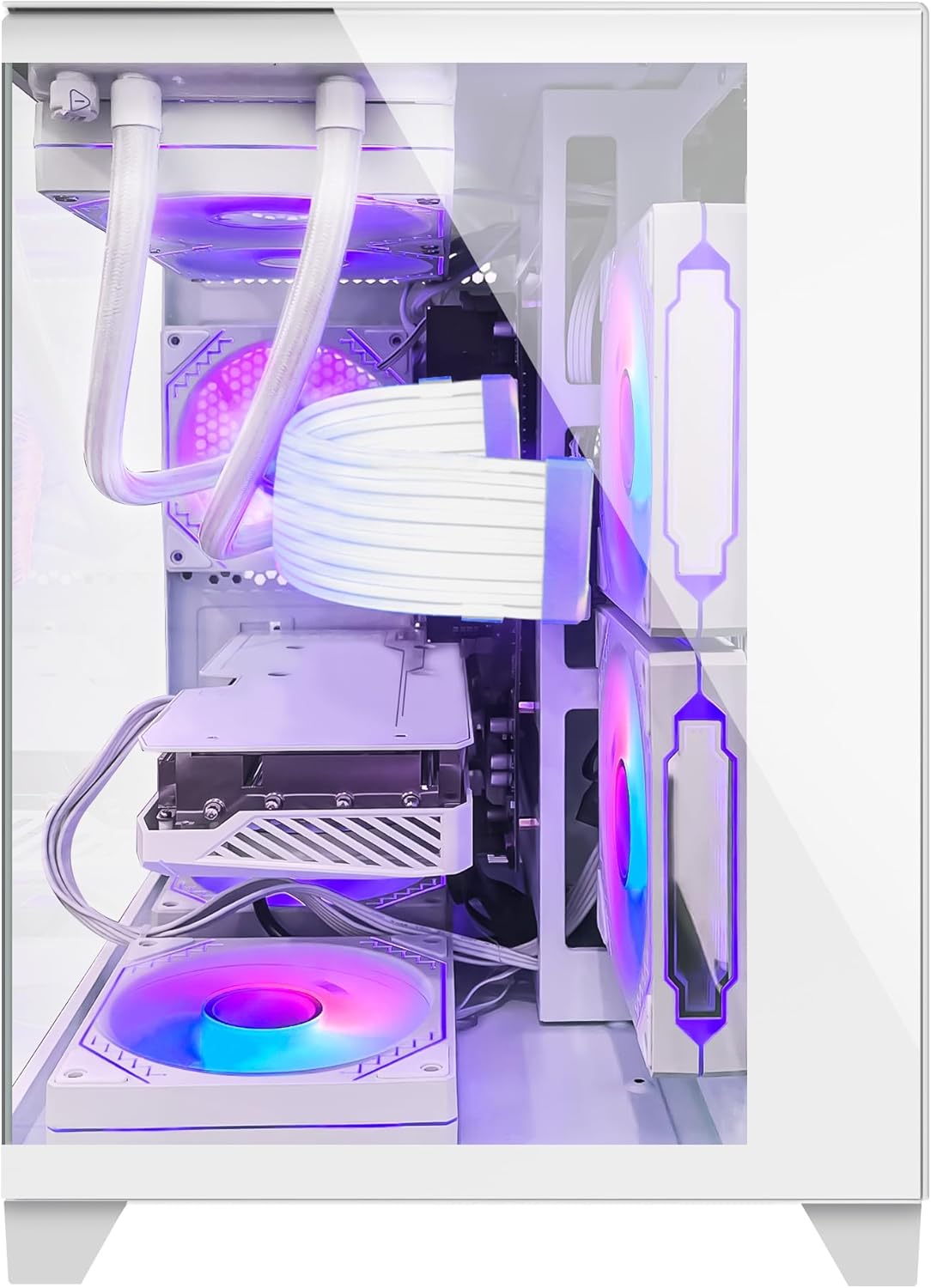 RTX 5070 12GB Gaming PC Desktop - AMD Ryzen 7 5700X 3.4 GHz, 32GB DDR4 RAM, 1TB PCIe SSD, WiFi + BT, Windows 11 -RGB Prebuilt Computer-White - Image 6