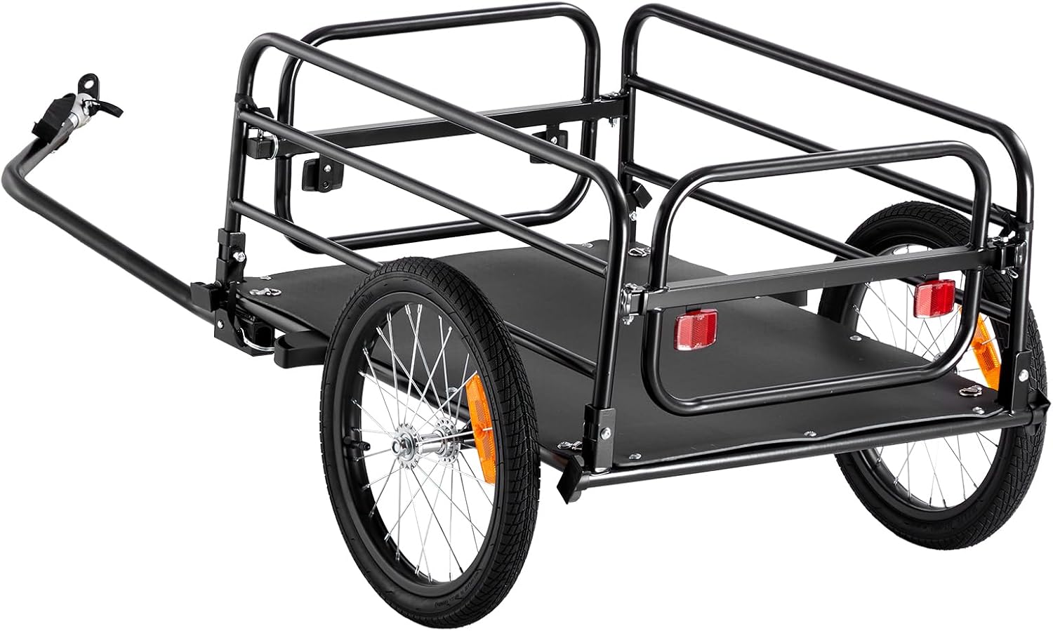 VEVOR Bike Cargo Trailer, 88/100/160 lbs Load Capacity, Heavy-Duty Bicycle Wagon Cart, Foldable Compact Storage with Universal Hitch - Image 9