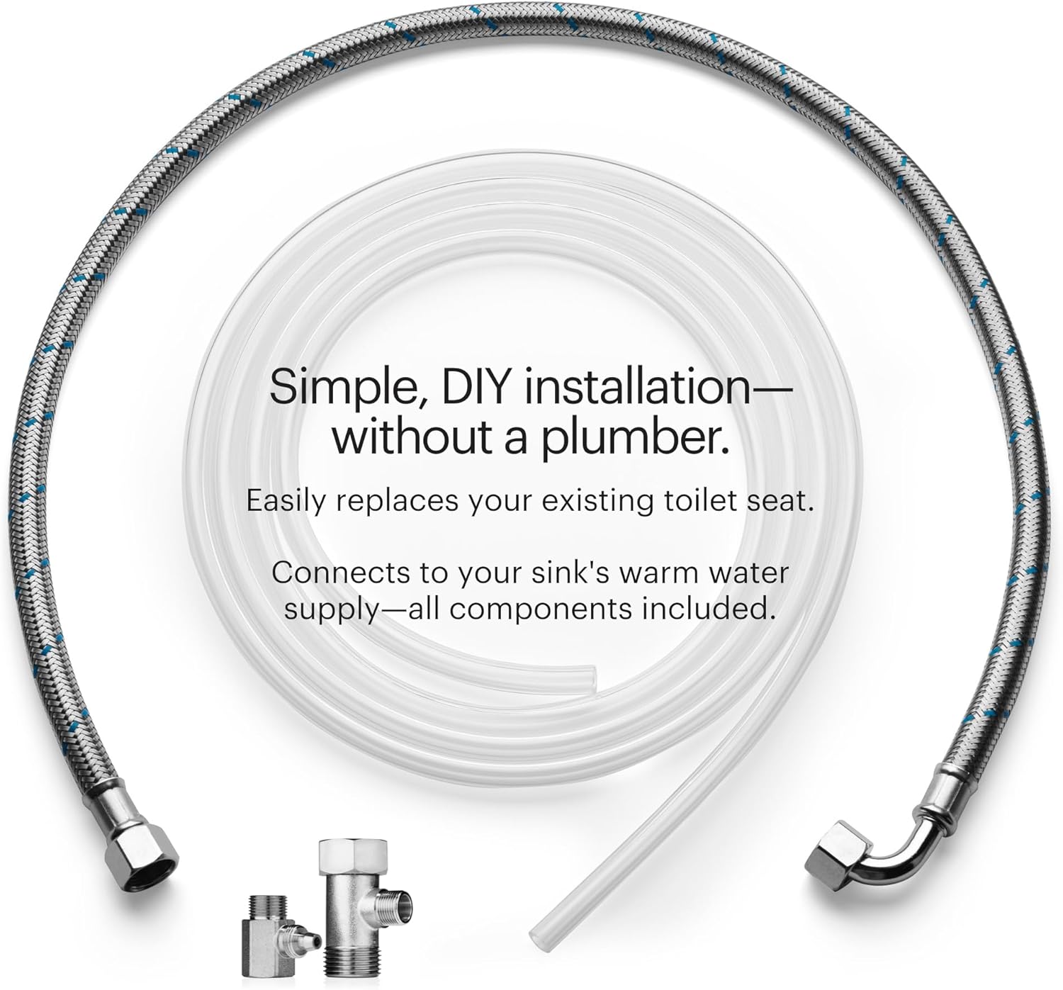Brondell Bidet Toilet Seat, Non-Electric Swash Ecoseat, Fits Elongated Toilets, White - Dual Temperature, Dual Nozzle System - Bidet with Easy Installation - Image 7