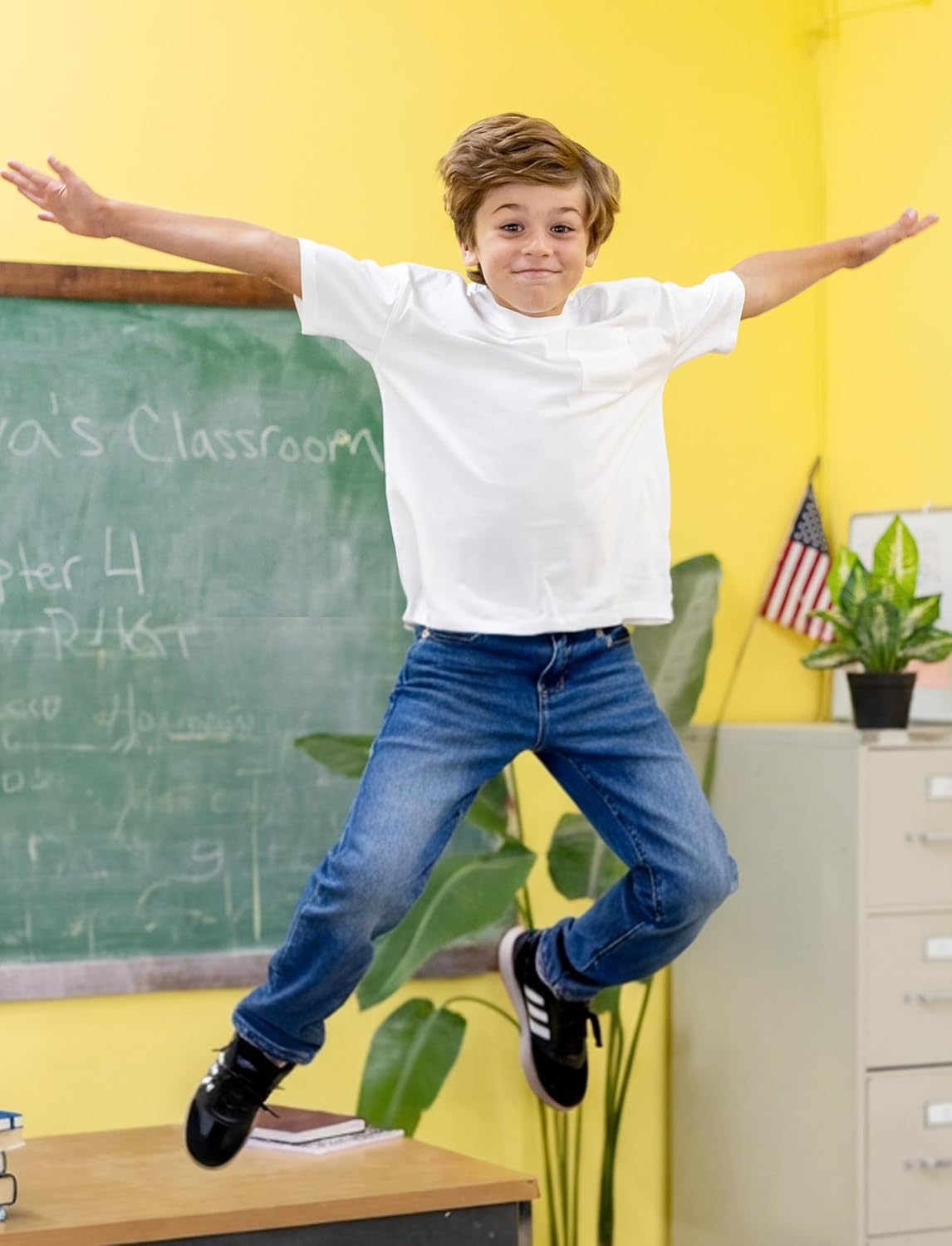 PATPAT Boys Bootcut Jeans Size 4-14 Years Classic Straight Leg Jeans with 5 Pockets - Image 4