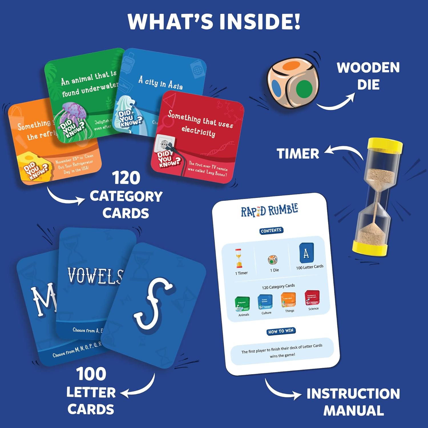 Skillmatics Rapid Rumble - Fast-Paced Board Game for Kids, Teens & Adults, Family Game Night & Educational Toy, Quick-Thinking Card Game, Classroom Valentine’s Day Gift for Ages 6, 7, 8, 9 & Up - Image 4