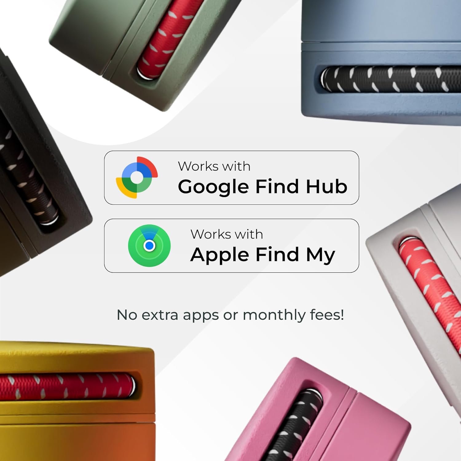 ROAM SMART TRACKER - Bluetooth Tracker & Item Locator for Keys, Luggage, Wallet, Kid & Pet Gear, (iOS, Android), No App or Subscription, Fast Setup, Waterproof | 1-Pack, Blue - Image 2