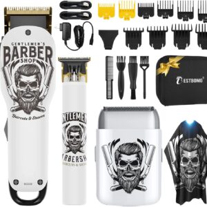 BESTBOMG® Hair Clippers for Men Professional, Beard Trimmer Kits & Sets, Electric Shavers, Hair Clippers & Trimmer Ceramic T-Blade, for Barber, for Gifts