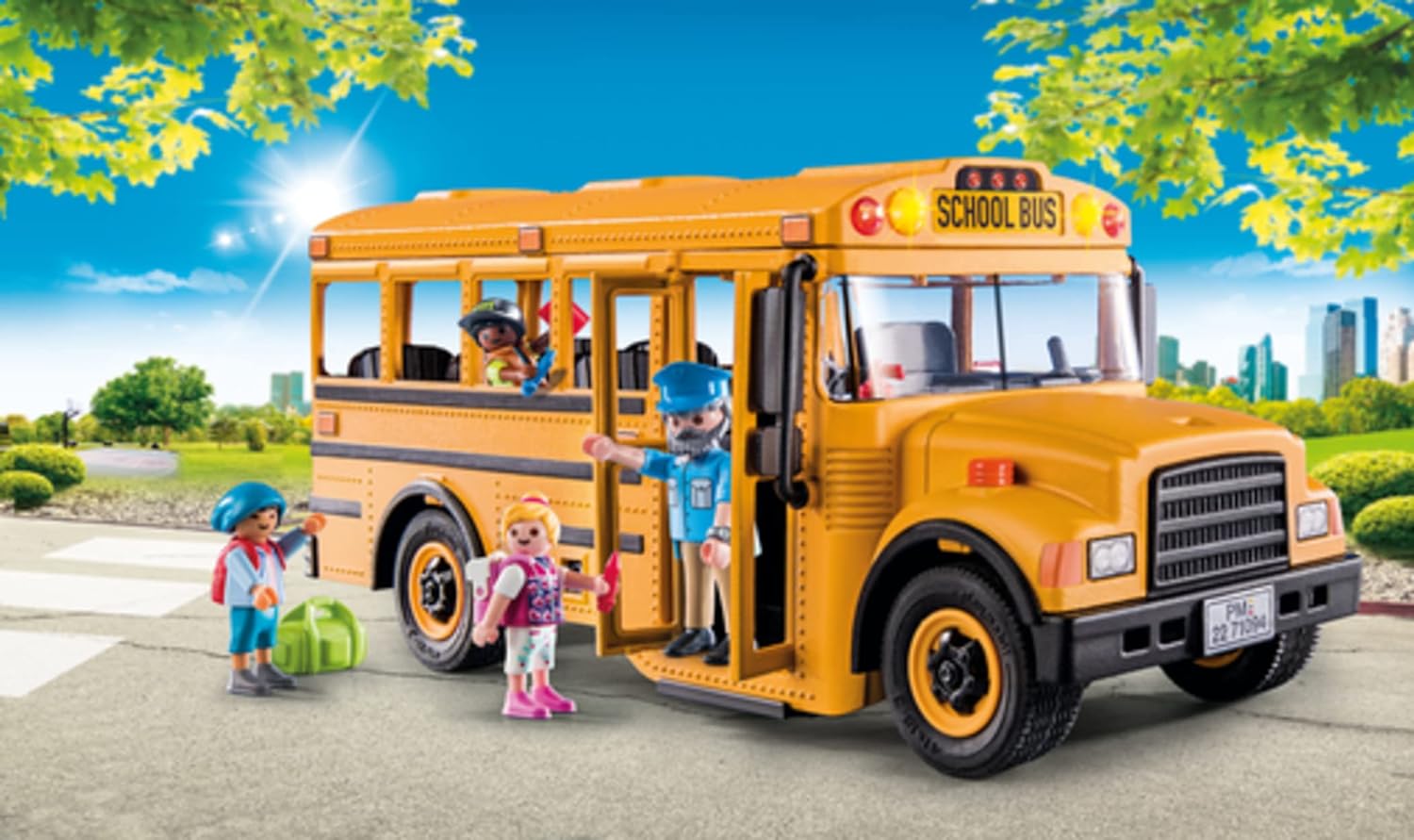 Playmobil School Bus with Accessories and 4 Figures - Image 2