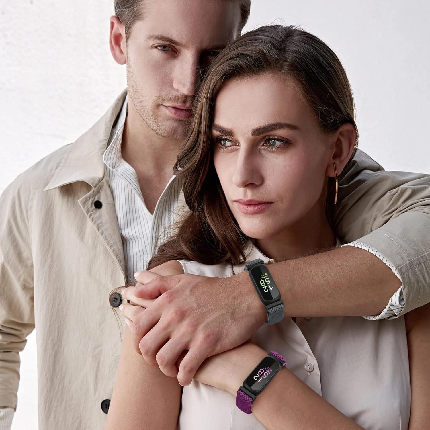 Compatible with Fitbit Inspire 3/Inpsire 2/Inspire/Inpsire HR/Ace 2/Ace 3 Watch Bands, Elastic Adjustable Replacement Wristband Women Men Stretchy Soft Sport Nylon Loop Straps - Image 8