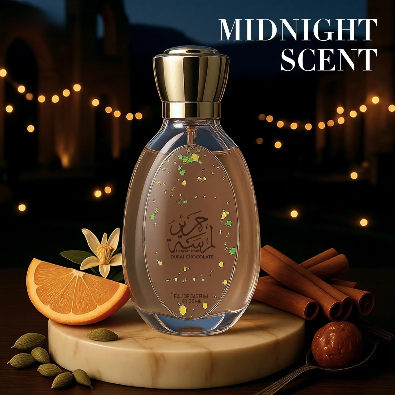 Dubai Chocolate Unisex Perfume Gourmand Scent with Pistachio, Caramel, Long Lasting Arabian Fragrance, Luxurious Unisex Scent for Women & Men Daily Use Cologne (Chocolate 35ml) - Image 2