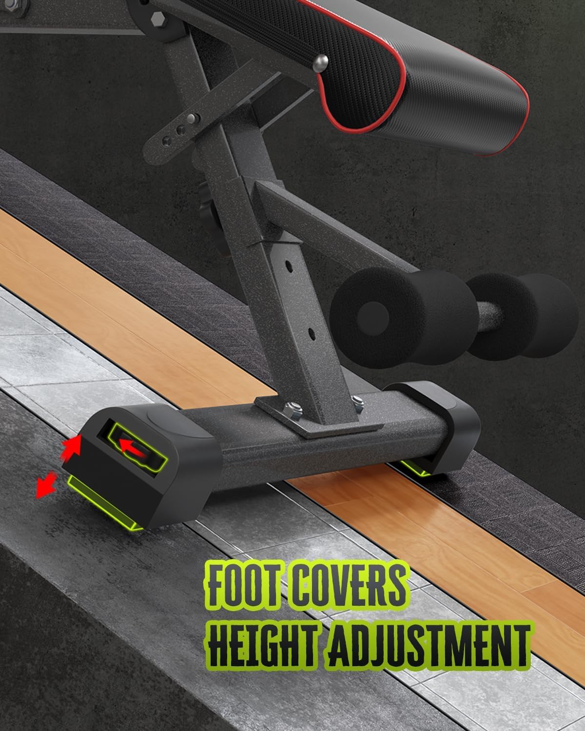 Adjustable Weight Bench for Bench Press, Heavy Duty Stable Workout Bench Foldable Weight Benches for Home Gym, Incline/Decline 90 Degree Bench Exercise Bench - Image 7