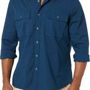Amazon Essentials Men’s Slim-Fit Long-Sleeve Two-Pocket Utility