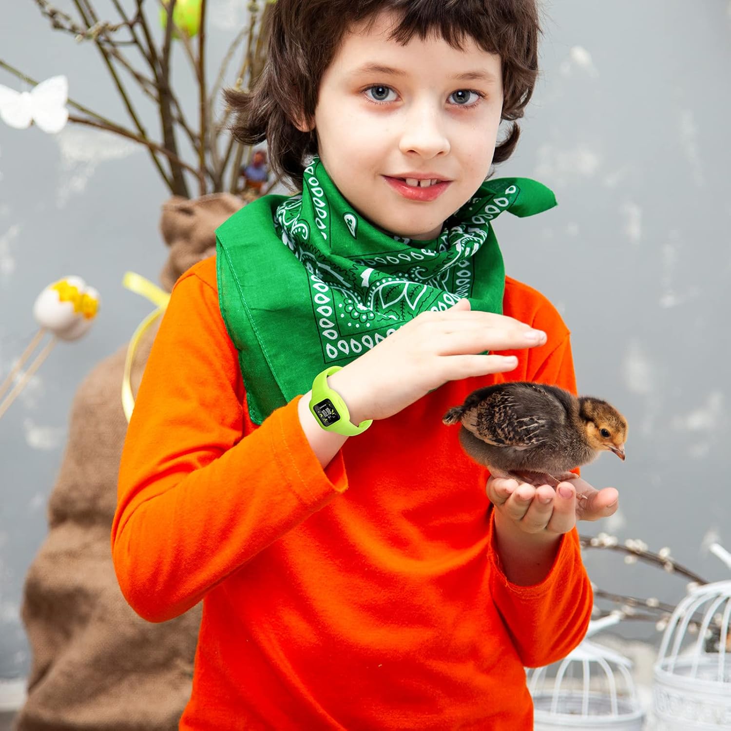 Vanet 4 Pack Compatible with Garmin Vivofit Jr 3 Bands for Kids, Soft Silicone Sport Breathable Bands Adjustable Replacement for Girls Boys, Black/Navy/Lime/Teal Green - Image 5