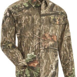 Guide Gear Camo Shirts for Men, Button Up Shirts Long Sleeve Camouflage for Hunting