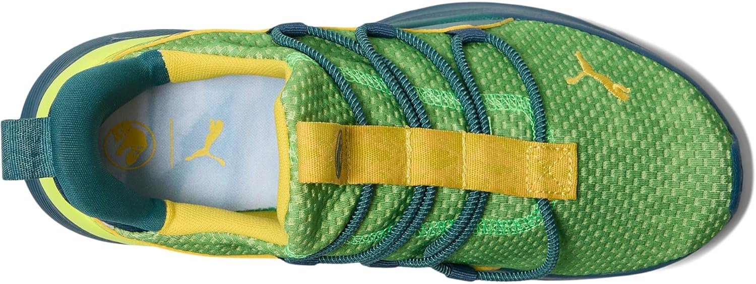 PUMA Kids Boys One4all 2.0 Jurassic World Air Lace Up Sneakers Shoes Casual - Yellow - Image 7